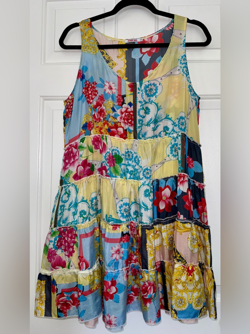 Johnny Was Silk Floral Tank Tunic 
Sz S